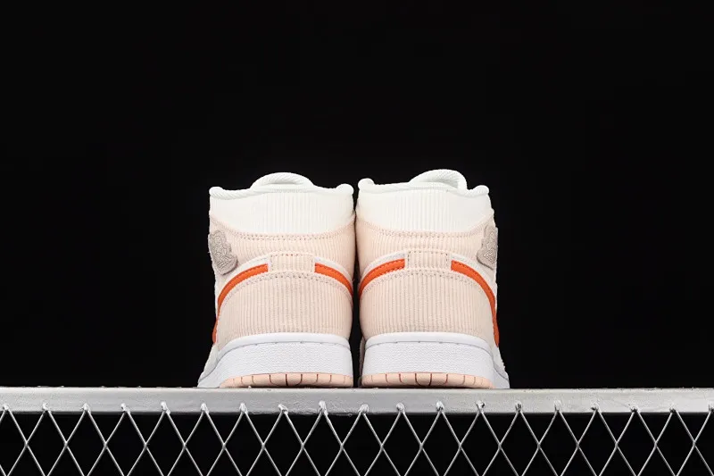 All categories Air Jordan Jordan series basketball shoes Air Jordan 1 Mid G version pure original Air Jordan 1 Mid AJ1 Joe 1 corduroy orange Chinese basketball shoes DA8009-108
